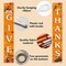 Thanksgiving Decorations GIVE THANKS Banner Porch Door Sign Autumn Fall Welcome Banner For Indoor Outdoor Wall Thanksgiving Decorations For Home